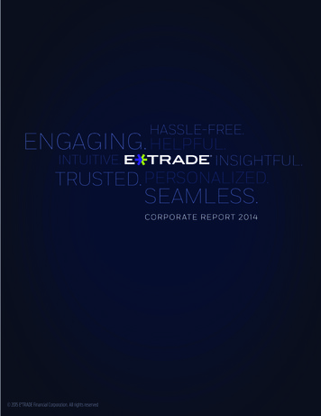 To My Fellow Shareholders - About.etrade 