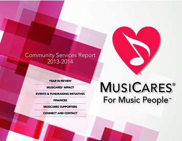 Community Services Report 2013-2014 - GRAMMY 