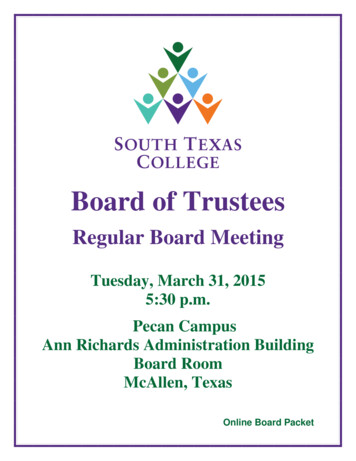 Board Of Trustees - South Texas College