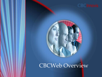 CBCWeb Overview - StudioLabs