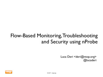 Flow-Based Monitoring, Troubleshooting And Security Using .