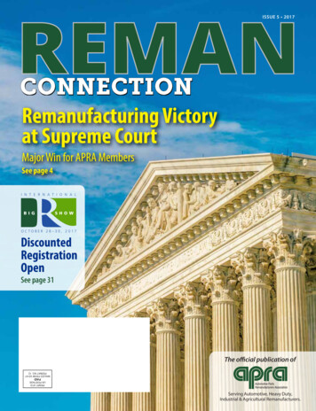 Remanufacturing Victory At Supreme Court