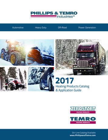 Heating Products Catalog & Application Guide