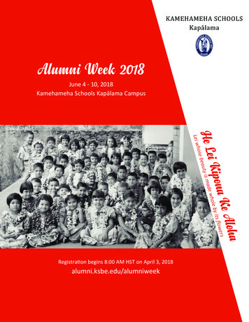 Alumni Week 2018 - Apps.ksbe.edu
