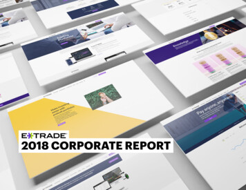 2018 CORPORATE REPORT - About.etrade 