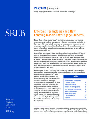 Emerging Technologies And New Learning Models That 