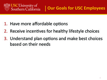 Our Goals For USC Employees