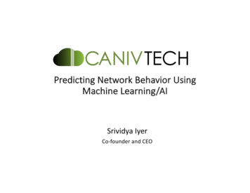 Predicting Network Behavior Using Machine Learning/AI