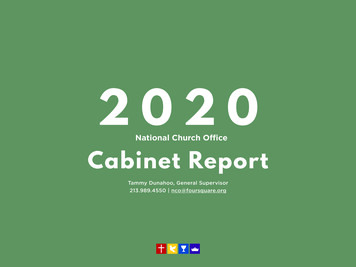 Cabinet Report 2020 - Amazon Web Services