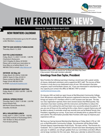 NEW FRONTIERS NEWS