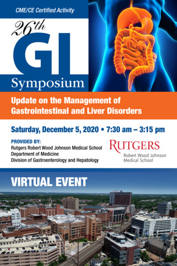 Update On The Management Of Gastrointestinal And Liver .