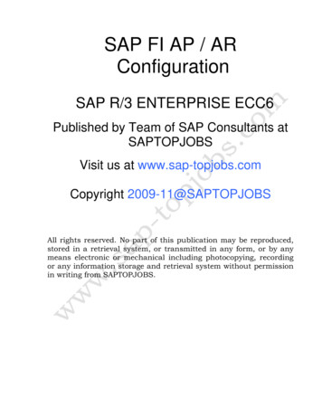 SAP FI AP / AR Configuration