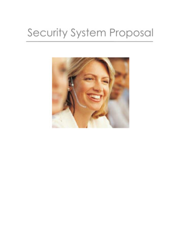Security System Proposal