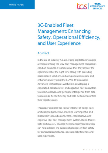 3C-Enabled Fleet Management: Enhancing Safety, Operational .