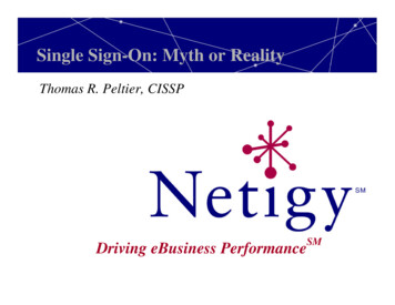Single Sign-on: Myth Or Reality - NIST Computer Security .