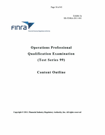 Operations Professional Qualification Examination (Test .