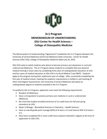 3 1 Program - Oklahoma State University