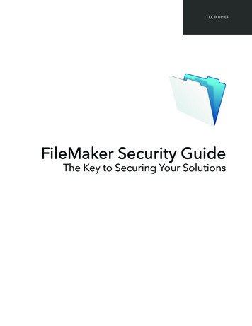 FileMaker Security Guide - ДинаСофт