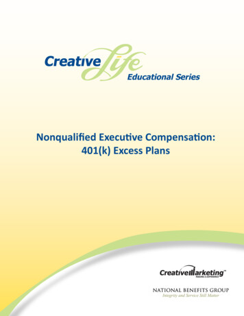 Nonqualified Executive Compensation: 401(k) Excess Plans