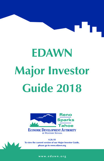 EDAWN Major Investor Guide 2018 - Constant Contact