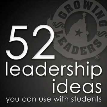 52 Leadership Ideas You Can Use With Students