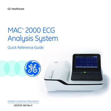 MAC 2000 ECG Analysis System - GE Healthcare