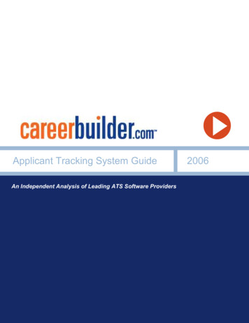 Applicant Tracking System Guide 2006