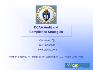 DCAA Audit And Compliance Strategies