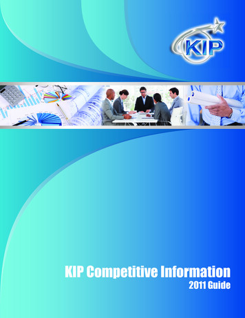 KIP Competitive Information - BREEZE REPROGRAPHICS