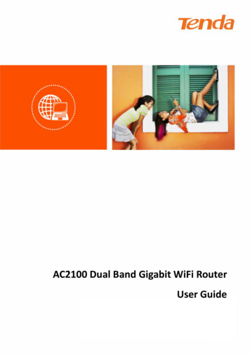 AC2100 Dual Band Gigabit WiFi Router User Guide