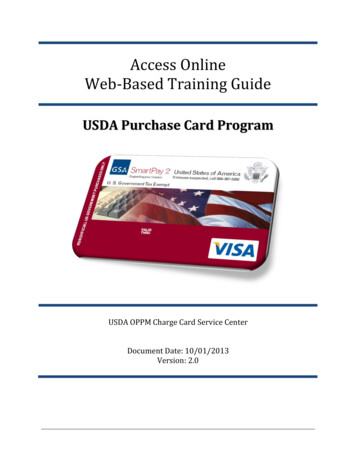 Access Online WBT Guide - USDA