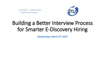 Building A Better Interview Process For Smarter E .