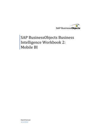 SAP BusinessObjects Business Intelligence Workbook 2 .