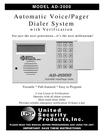 Automatic Voice/Pager Dialer System