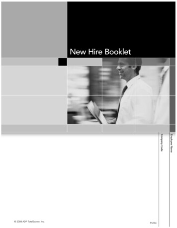 New Hire Booklet