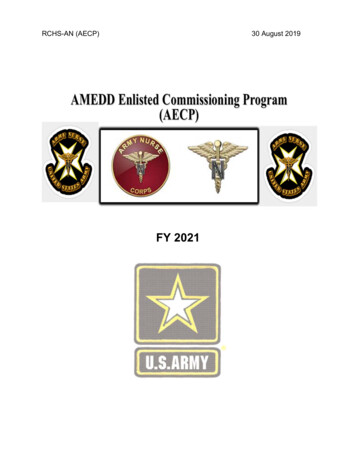 AECP FY 2021 Guidelines Draft - United States Army