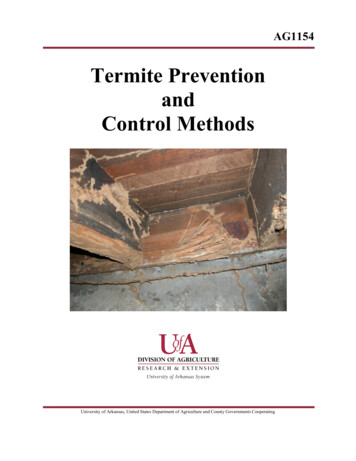 Termite Prevention And Control Methods - AG1154