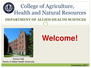 College Of Agriculture And Natural Resources