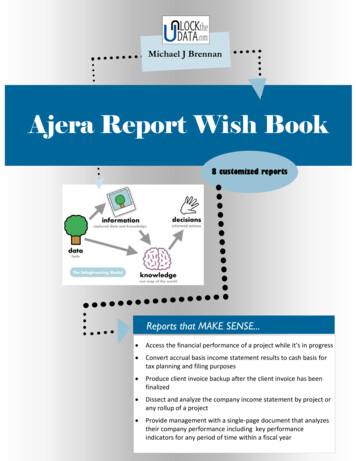Ajera Report Wish Book - Unlockthedata 