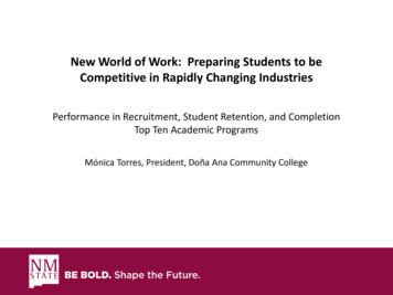 New World Of Work: Preparing Students To Be Competitive In .