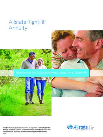 Allstate RightFit - Annuityexpertadvice 