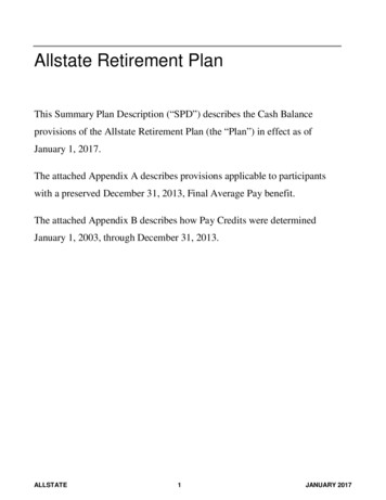 Allstate Retirement Plan