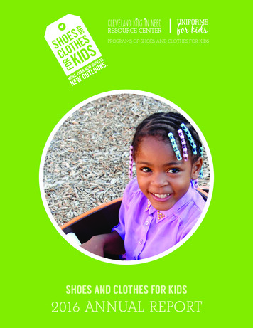 Shoes And Clothes For Kids 2016 Annual Report
