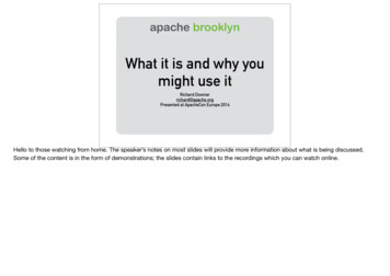 Apache Brooklyn - What It Is
