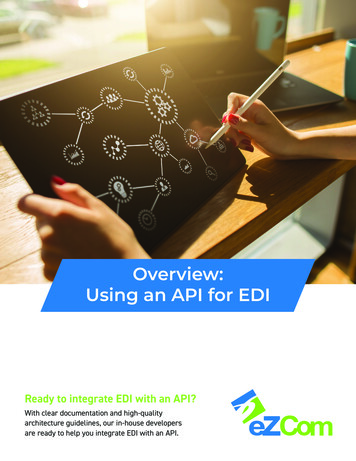 Overview: Using An API For EDI