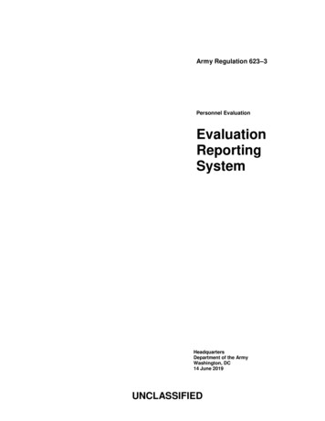 Personnel Evaluation Evaluation Reporting System