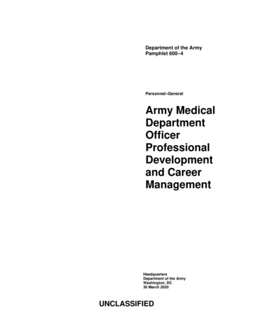 Personnel–General Army Medical Department Officer .