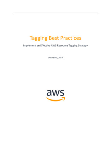 AWS Tagging Best Practices