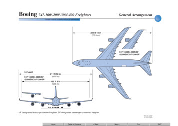 Boeing 747-100/-200/-300/-400 Freighters General 