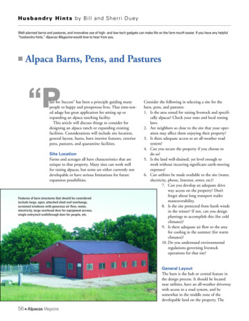 Alpaca Barns, Pens, And Pastures “P